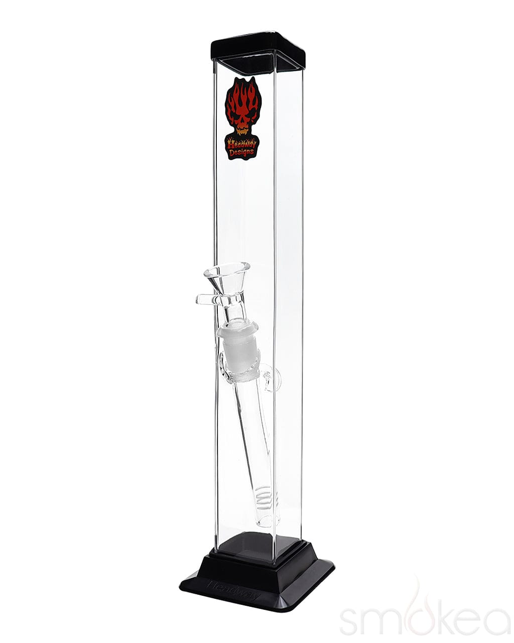 Shop Headway Square Glass on Glass Straight Acrylic Bong in australian