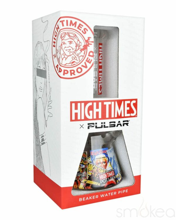 Shop High Times x Pulsar Magazine Covers Beaker Bong in australian