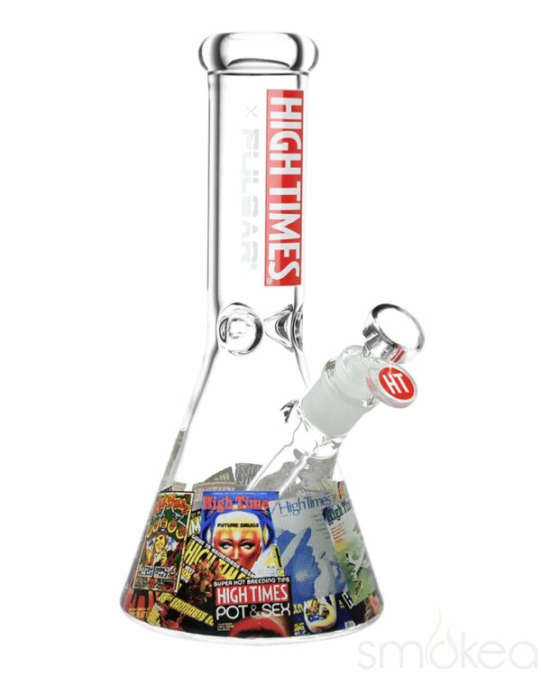 Shop High Times x Pulsar Magazine Covers Beaker Bong in australian