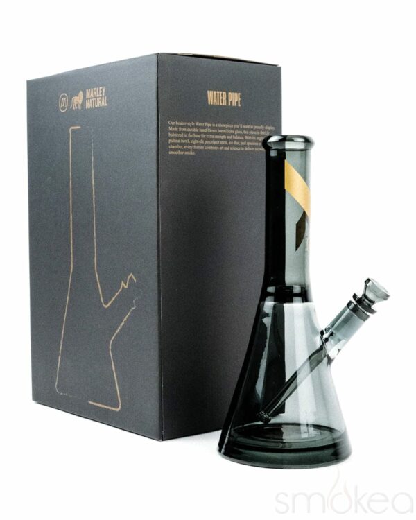 Shop Marley Natural Smoked Glass Beaker Bong in australian