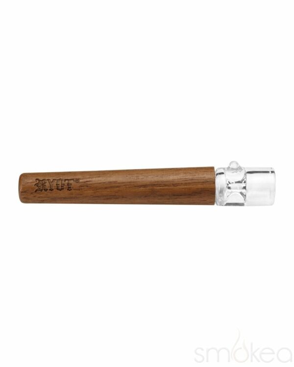 Shop RYOT 12mm Large Wood One Hitter Bat w/ Glass Tip in australian