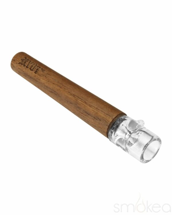 Shop RYOT 12mm Large Wood One Hitter Bat w/ Glass Tip in australian
