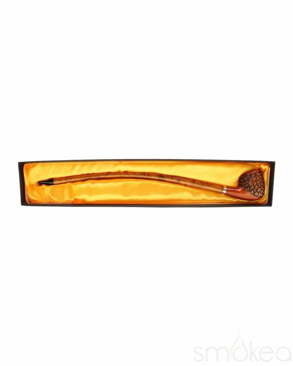 Shop Shire Pipes Engraved Curved Stem Cherry Wood Pipe in australian