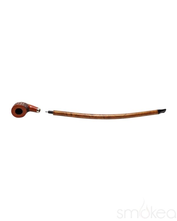 Shop Shire Pipes Engraved Curved Stem Cherry Wood Pipe in australian