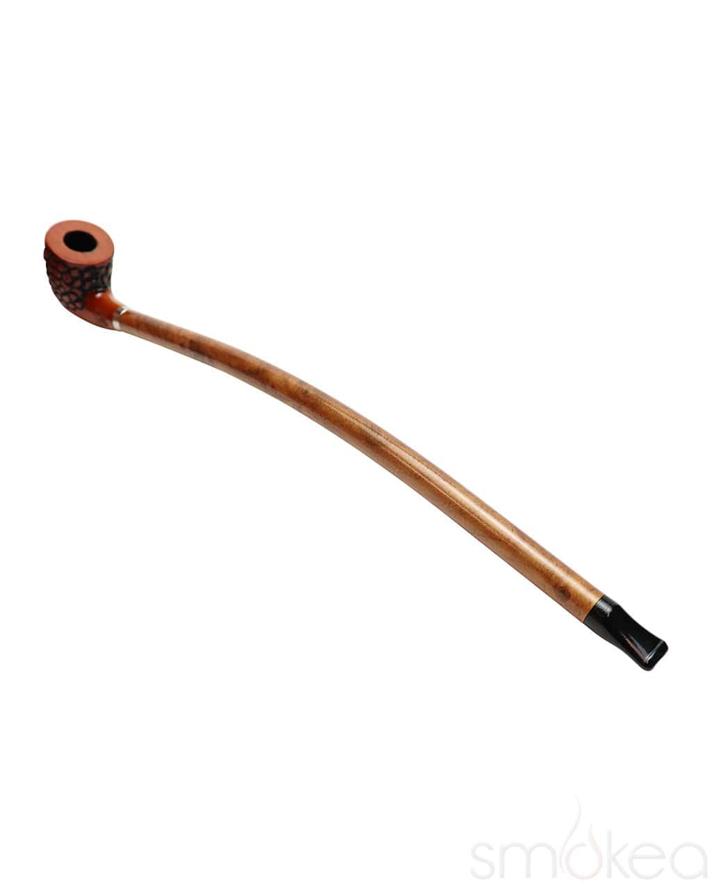 Shop Shire Pipes Engraved Curved Stem Cherry Wood Pipe in australian