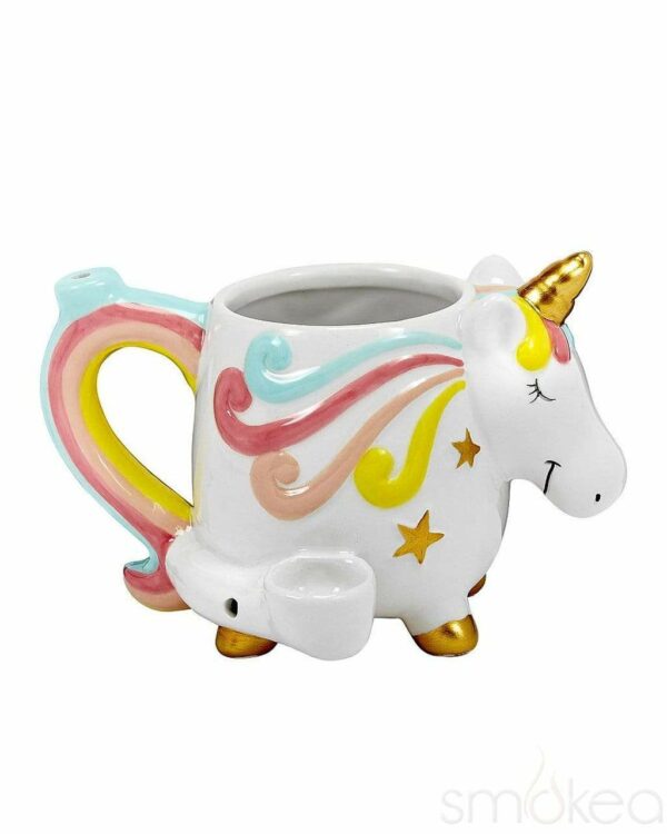 Shop SMOKEA Ceramic Unicorn Coffee Mug Pipe in australian