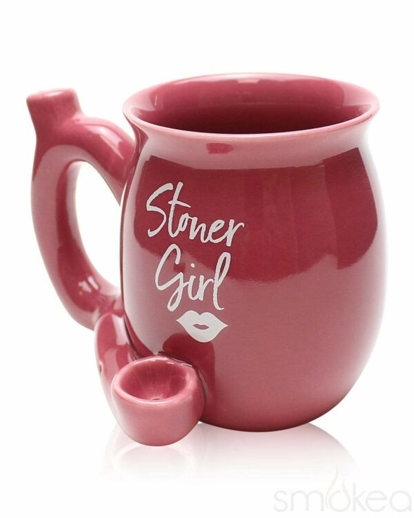 Shop SMOKEA "Stoner Girl" Ceramic Coffee Mug Pipe in australian