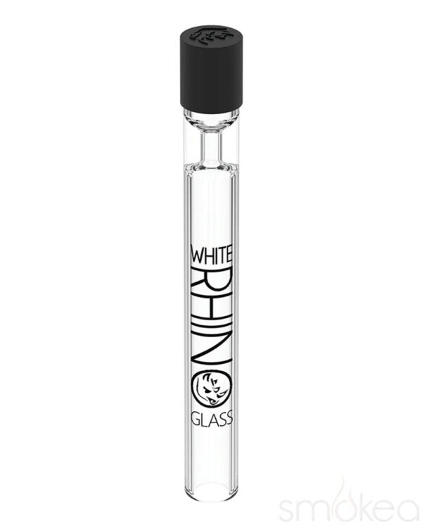 Shop White Rhino Glass Chillum w/ Silicone Cap in australian